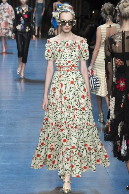 Wiejska Sukienka Z Lat 40. XX Wieku