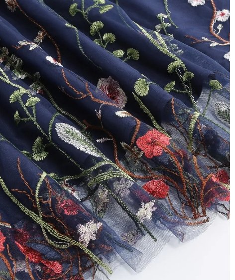 Czarna Sukienka W Kwiaty Z Lat 50