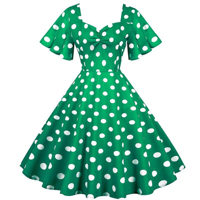 Sukienka Z Lat 50  Zielony