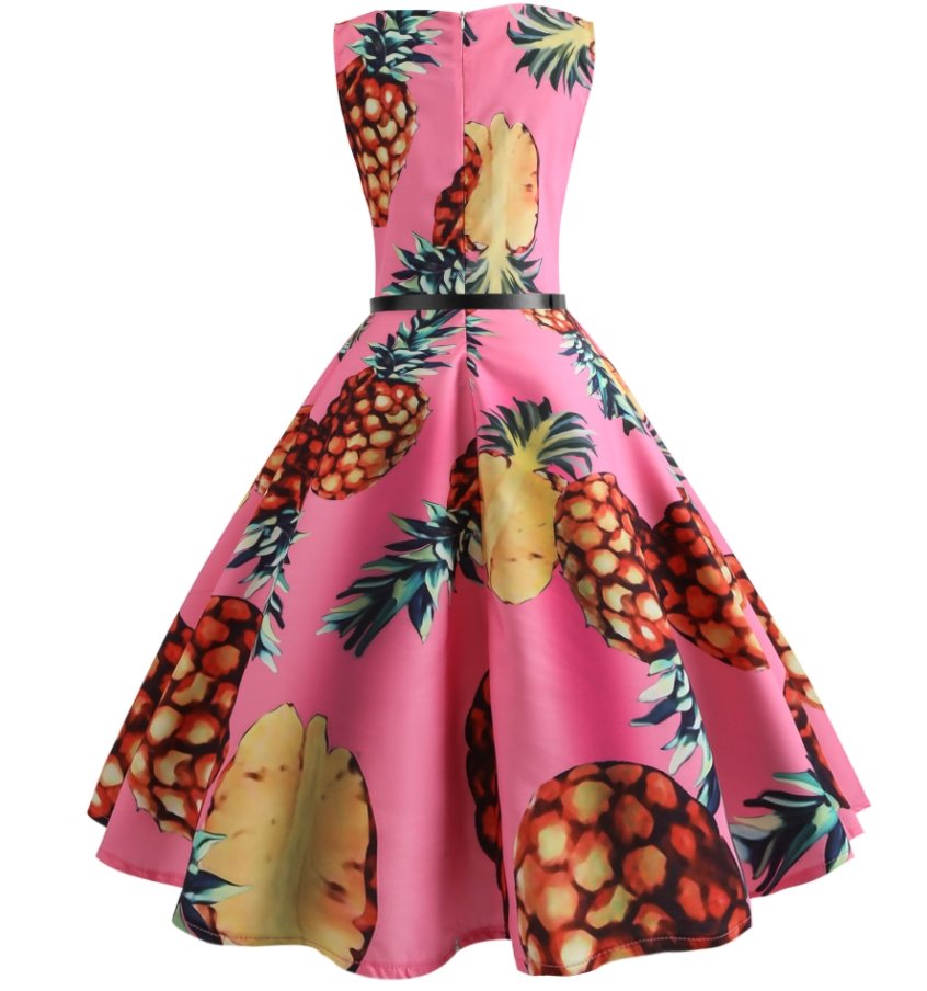 Sukienka Pin-Up Z Lat 50  Różowy