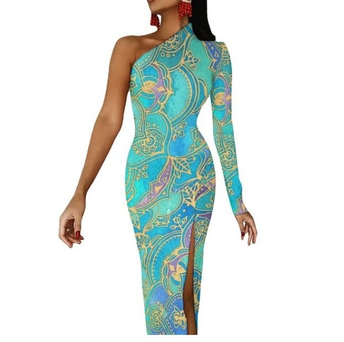 Sukienka Imprezowa Plus Size Z Lat 70