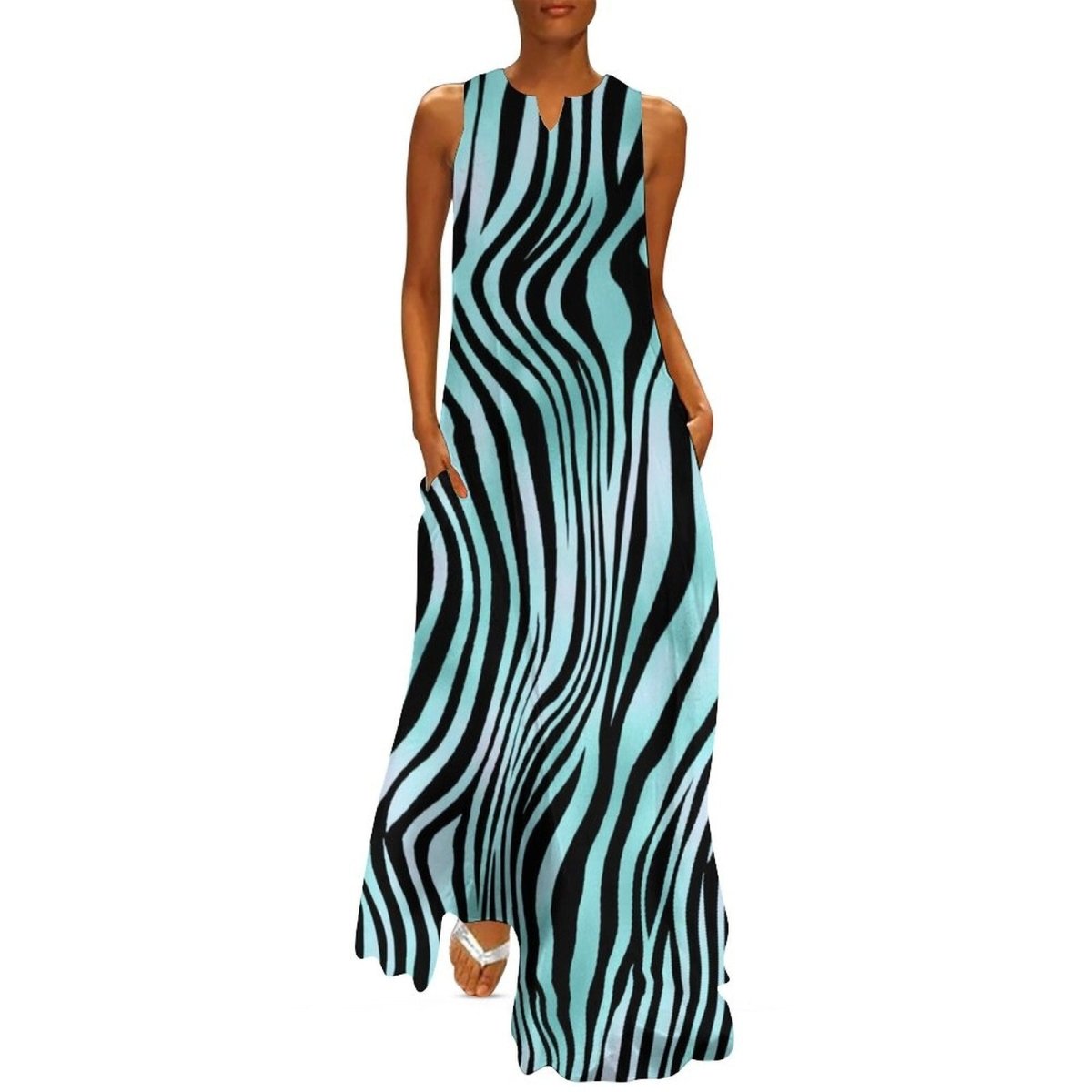 Nieformalna Sukienka Vintage Z Lat 70