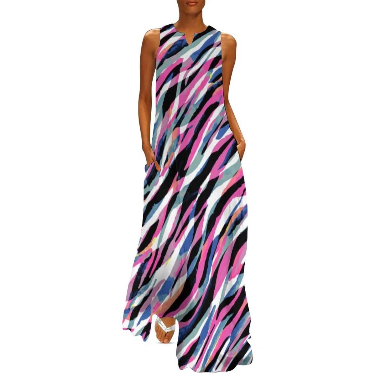 Sukienka Vintage Fluid Z Lat 70