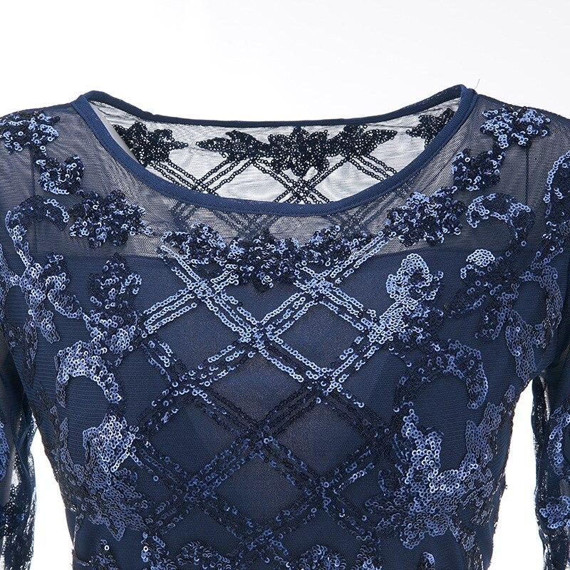 Sukienka Plus Size 20s Niebieska