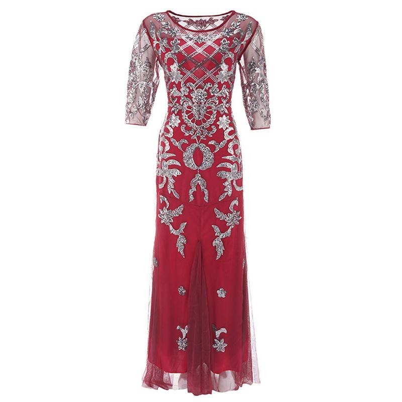 Czerwona Sukienka Plus Size 20s