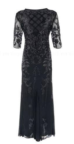 Czarna Sukienka Vintage Z Lat 20