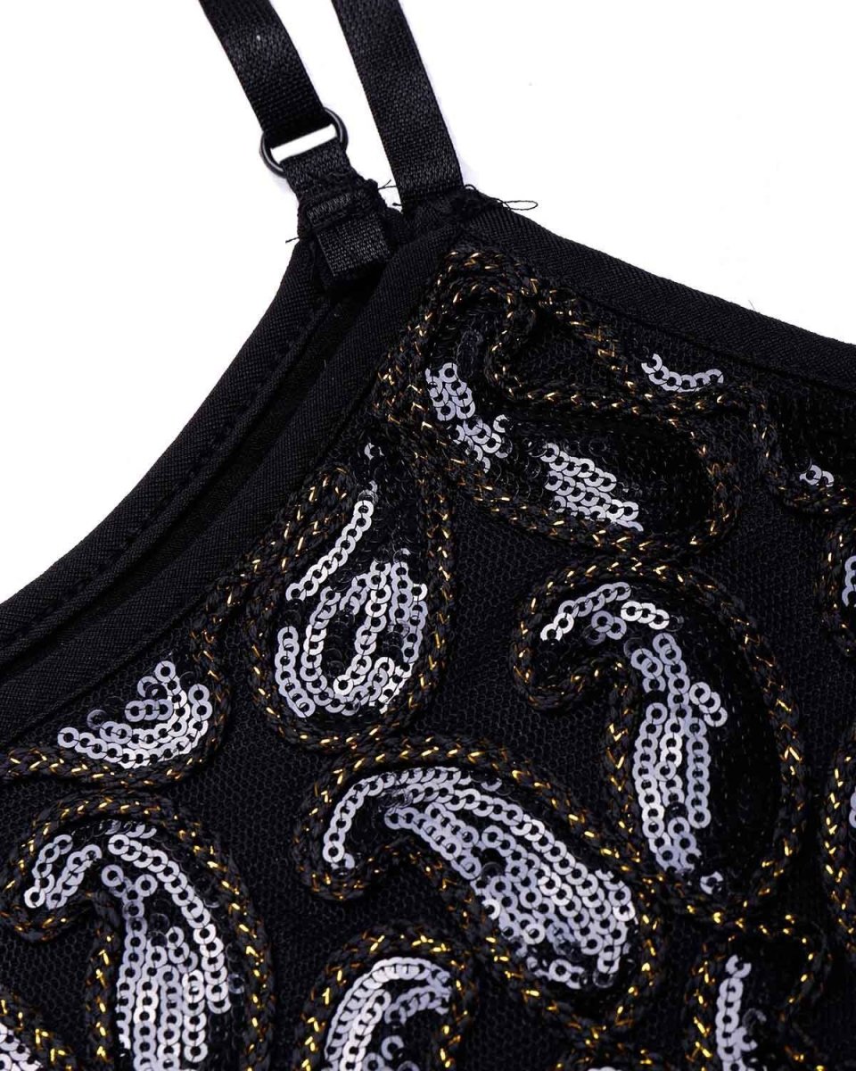 Seksowna Czarna Sukienka Z Lat 20