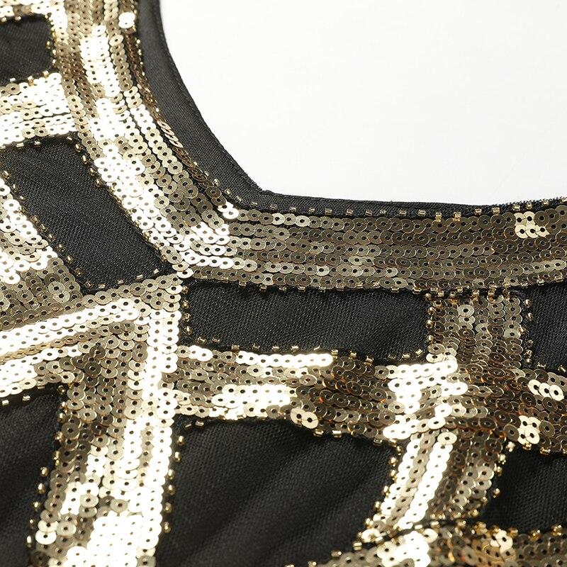 Sukienka Vintage Z Lat 20. Czarnozłota