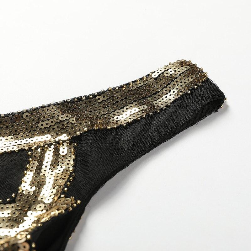 Sukienka Vintage Z Lat 20. Czarnozłota