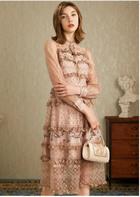 Koronkowa Sukienka Z Lat 40