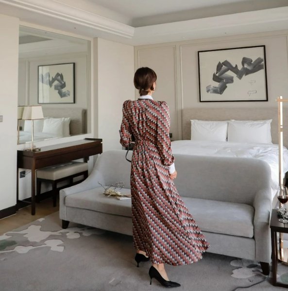 Szalik W Kolorze Fuksji Z Lat 40