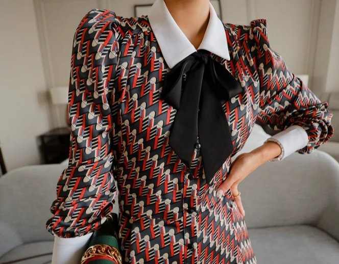 Szalik W Kolorze Fuksji Z Lat 40