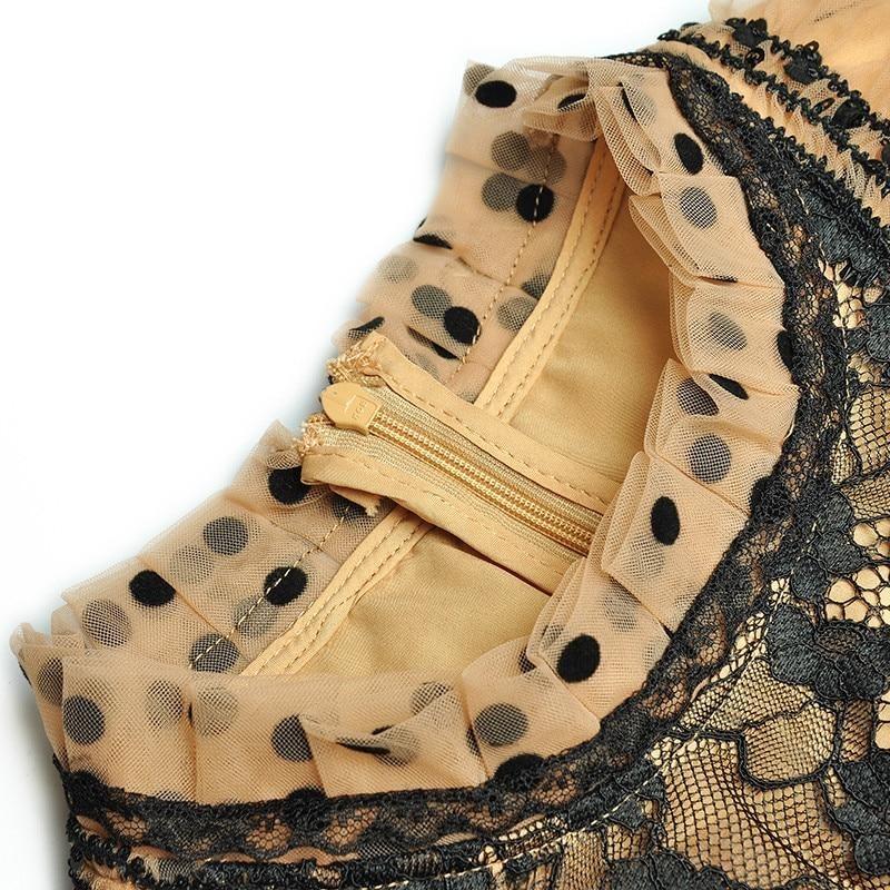 Żółta Sukienka W Kropki Z Lat 40