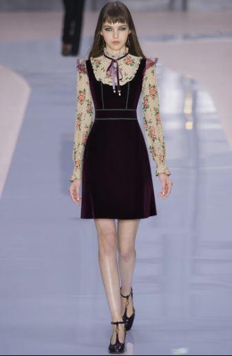 Aksamitna Sukienka W Kwiaty Z Lat 40