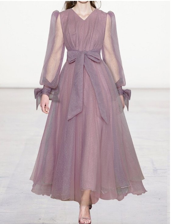 Fioletowa Plisowana Spódnica Z Lat 40