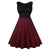 Czerwono-Czarna Sukienka Z Lat 50. I 60