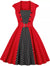 Amerykańska Sukienka W Czerwone Kropki Z Lat 50