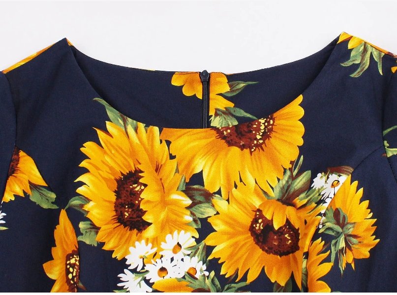 Sukienka Z Długimi Rękawami W Stylu Lat 50