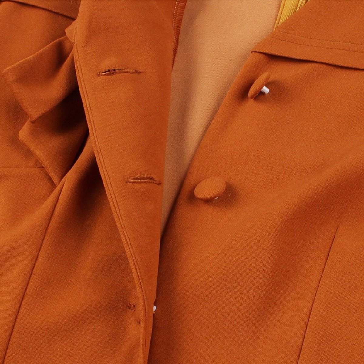 Pomarańczowa Sukienka Z Lat 50