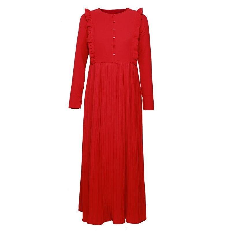 Sukienka Z Lat 50. Jesienna Czerwień
