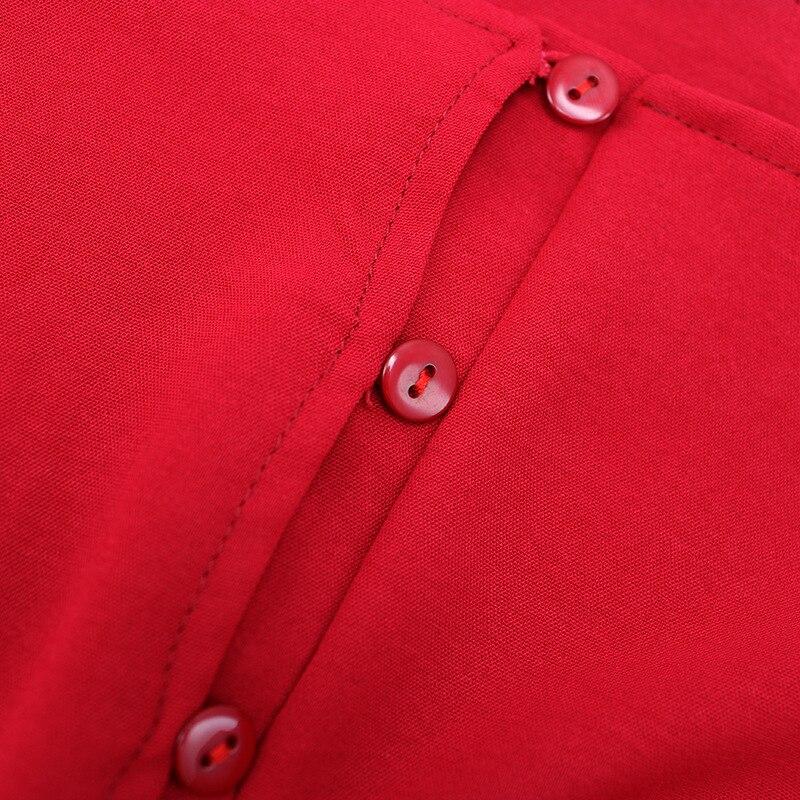 Sukienka Z Lat 50. Jesienna Czerwień