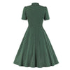 Zielona Sukienka W Kropki Z Lat 50. Vintage