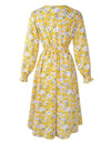 Żółta Elastyczna Sukienka Z Lat 60