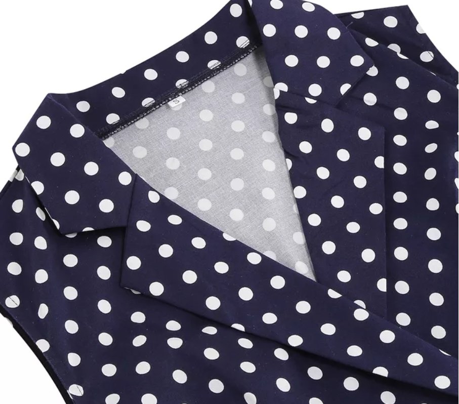 Niebieska Sukienka Z Lat 60