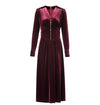 Bordowa Sukienka W Stylu Vintage Z Lat 40