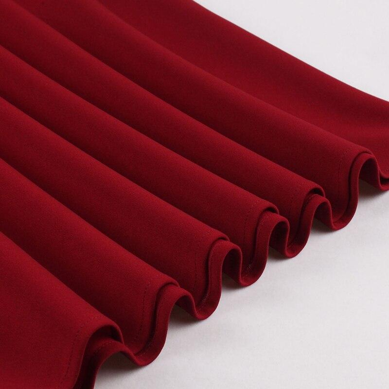 Burgundowa Sukienka Koktajlowa Z Lat 50