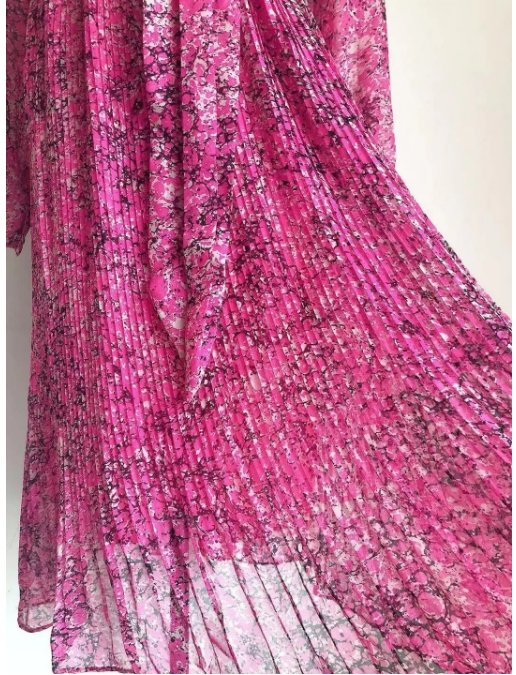 Różowa Kwiecista Suknia Ślubna W Stylu Vintage