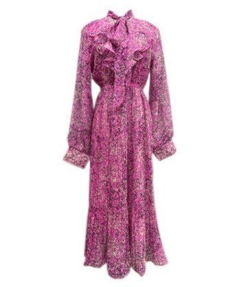 Różowa Kwiecista Suknia Ślubna W Stylu Vintage