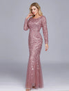 Elegancka Suknia Wieczorowa - Mauve Gatsby