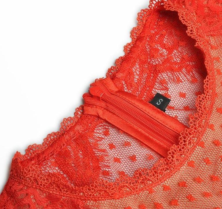 Vintage Czerwona Suknia Wieczorowa