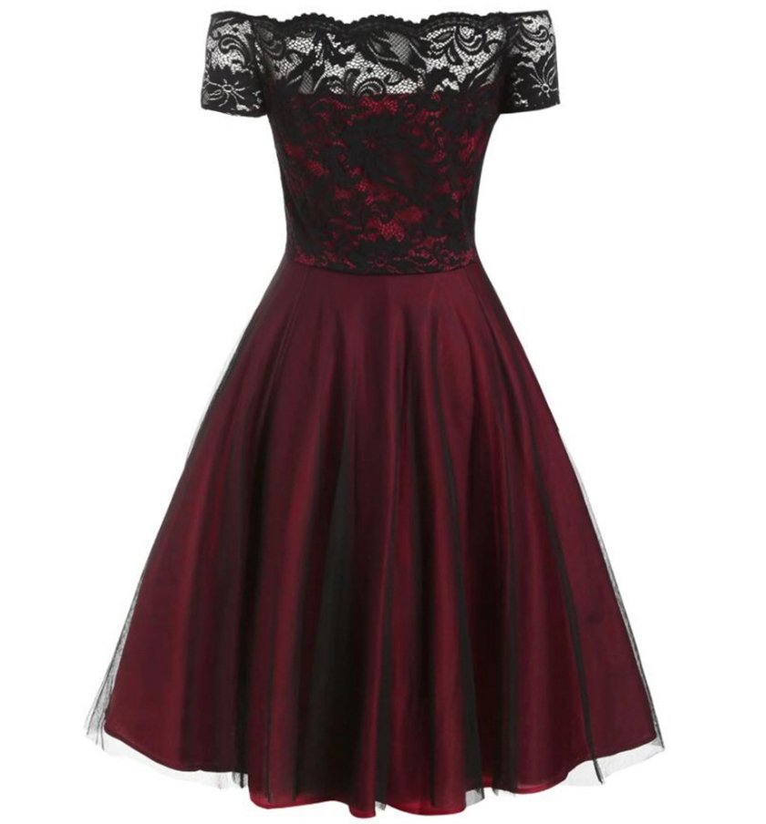 Koronkowa Sukienka Z Lat 50