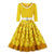 Żółta Sukienka Plus Size 50s