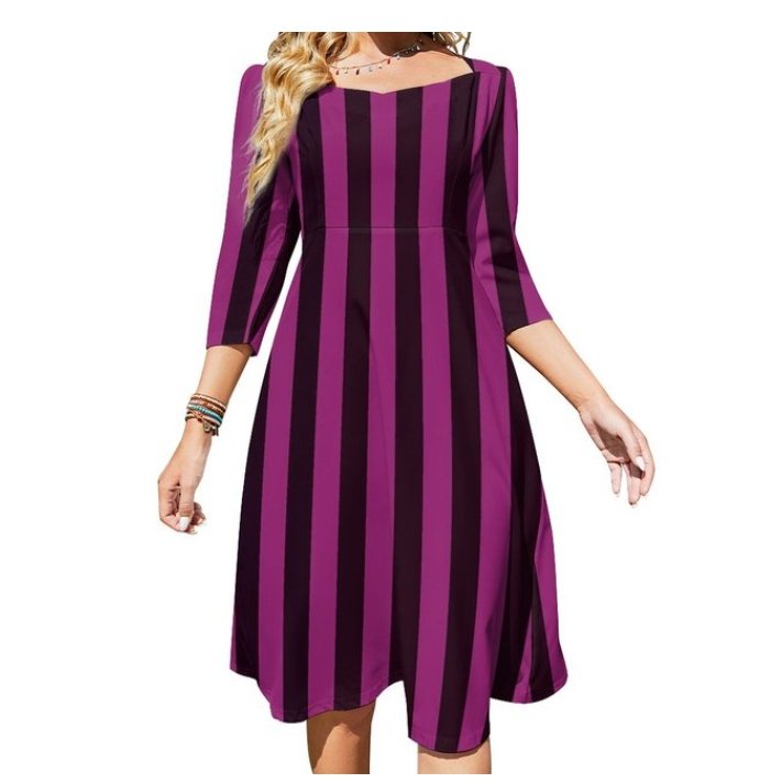 Sukienka W Paski Z Lat 70