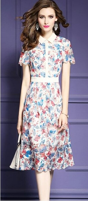 Letnia Sukienka Z Lat 40