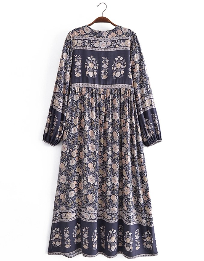 Kwiecista Sukienka Z Lat 70