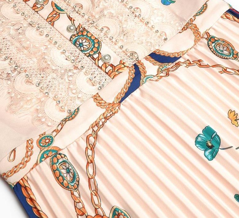 Różowa Sukienka W Stylu Lat 40