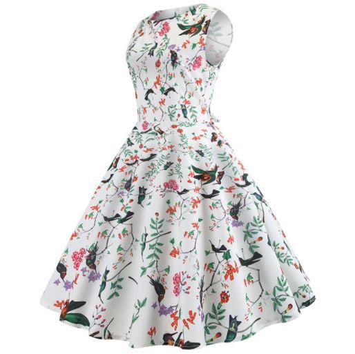 Szykowna Kobieca Sukienka Z Lat 50