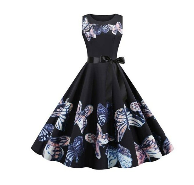 Fioletowa Rozkloszowana Sukienka Vintage