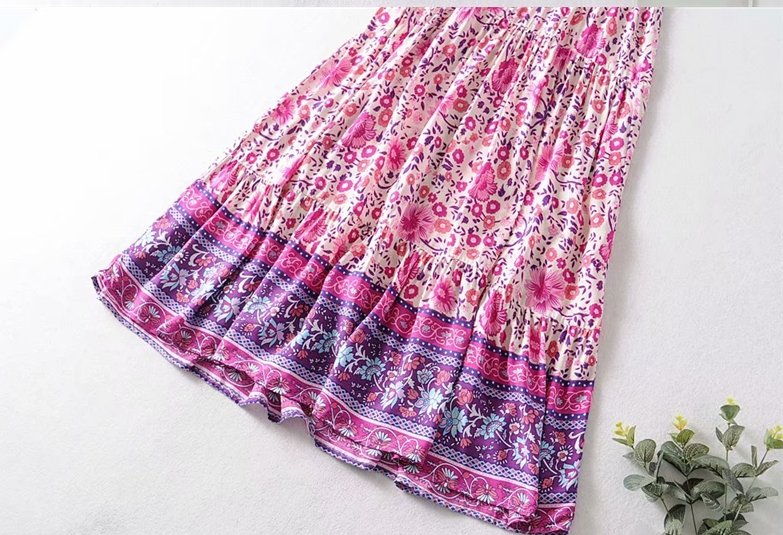 Hipisowska Sukienka Festiwalowa Z Lat 70