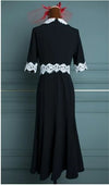 Czarna Sukienka W Stylu Vintage