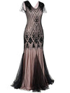 Różowa Długa Sukienka Gatsby Haute Couture