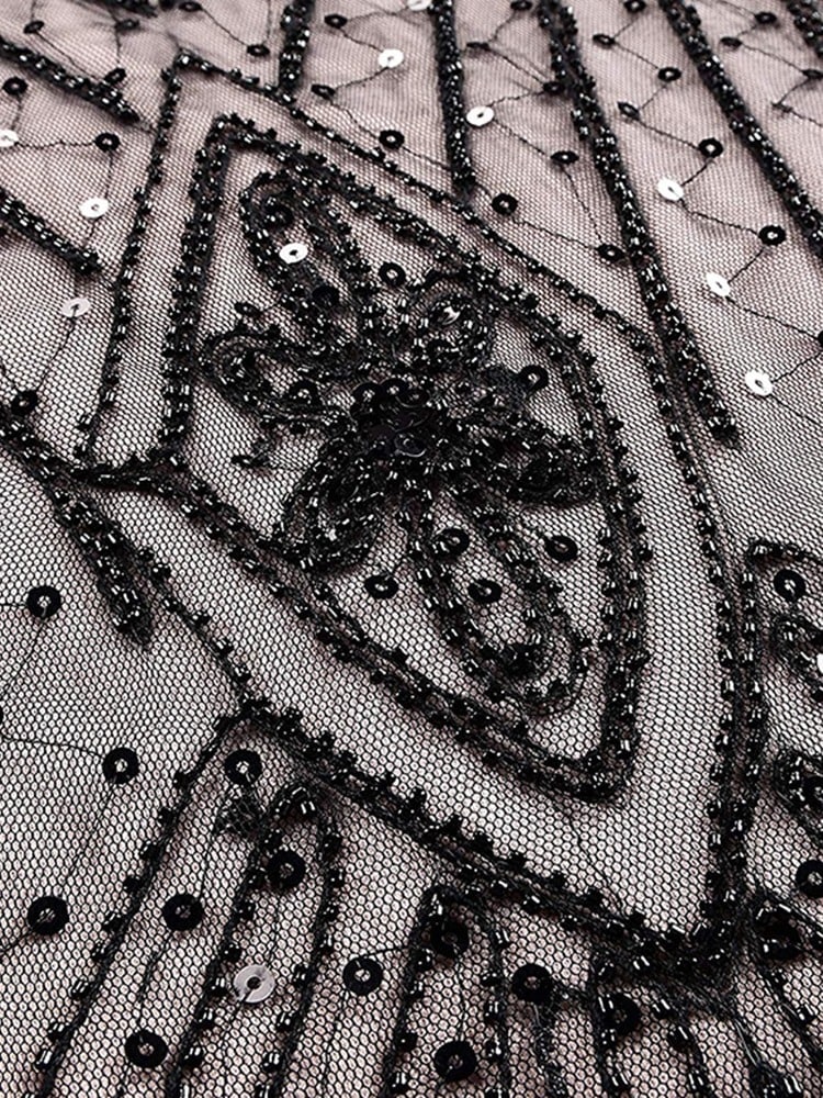 Różowa Długa Sukienka Gatsby Haute Couture