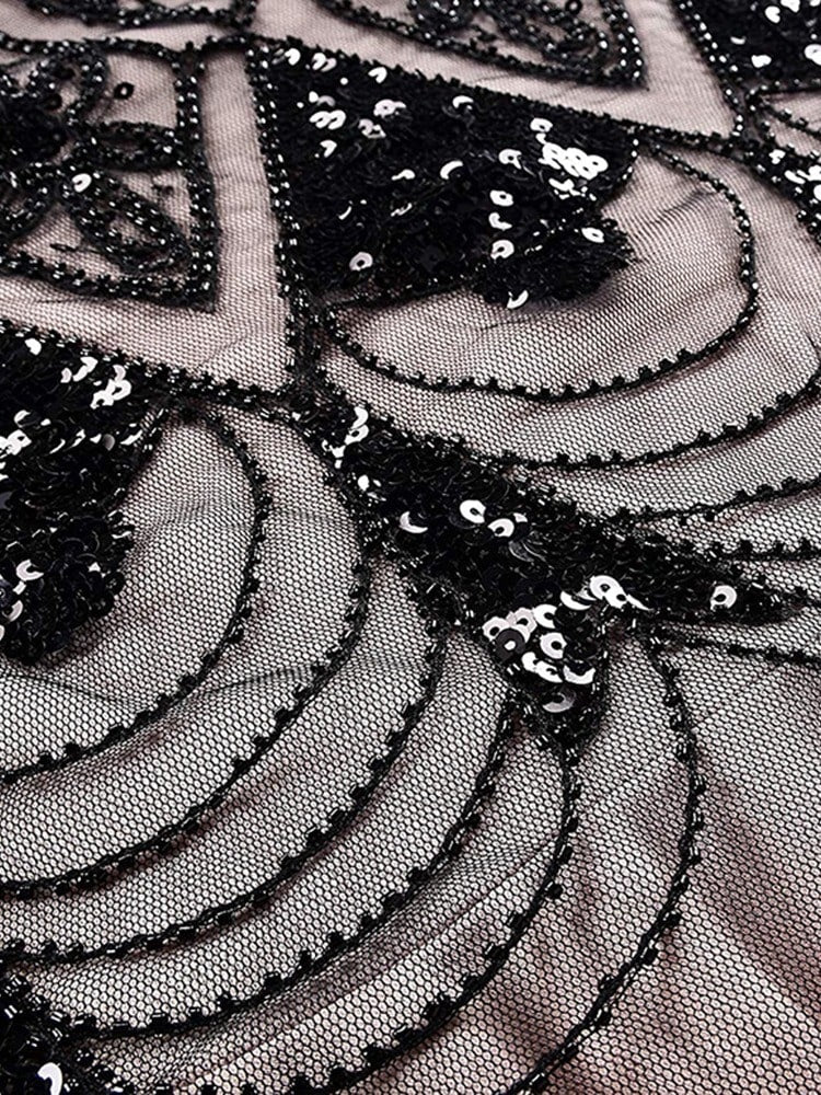 Różowa Długa Sukienka Gatsby Haute Couture