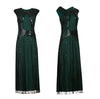 Zielona Długa Sukienka Gatsby