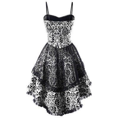 Czarna Gotycka Sukienka Vintage Z Lat 50