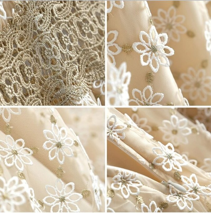 Szampańska Sukienka Z Lat 40